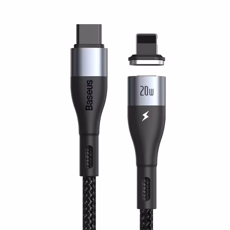 کابل تبدیل مغناطیسی USB-C به لایتنینگ باسئوس مدل CATLXC-01 طول 1 متر
