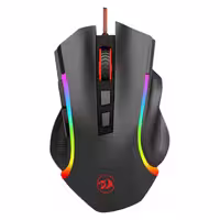 ماوس گیمینگ حرفه‌ای REDRAGON مدل Griffin M607 با نورپردازی RGB، 7 دکمه قابل برنامه‌ریزی و سنسور 7200 DPI مناسب بازی‌های FPS و MMO