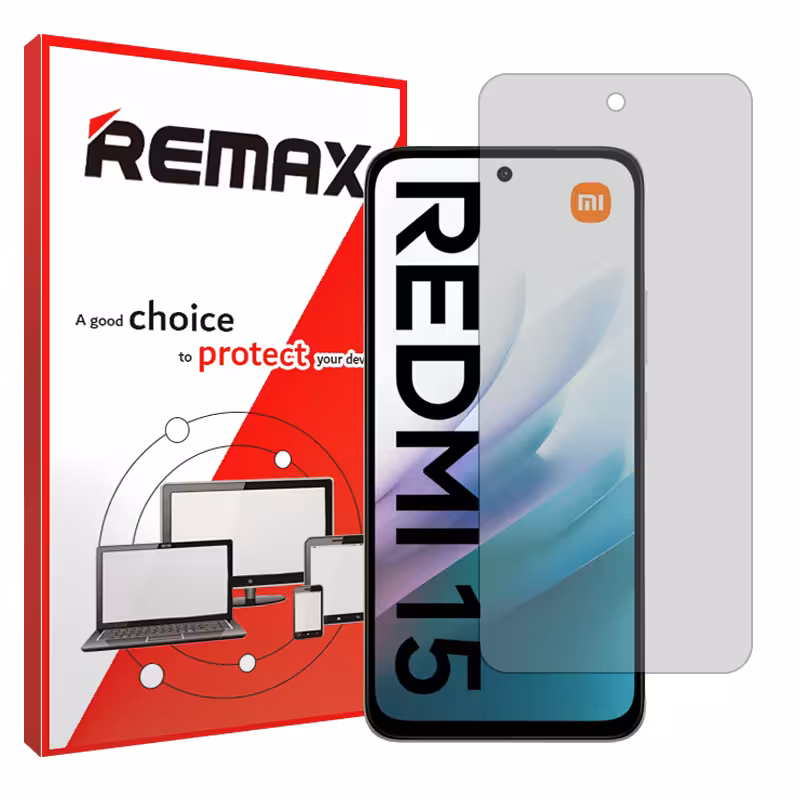 گلس شیائومی Redmi 15 4G مدل هیدروژلی مات برند ریمکس کد S