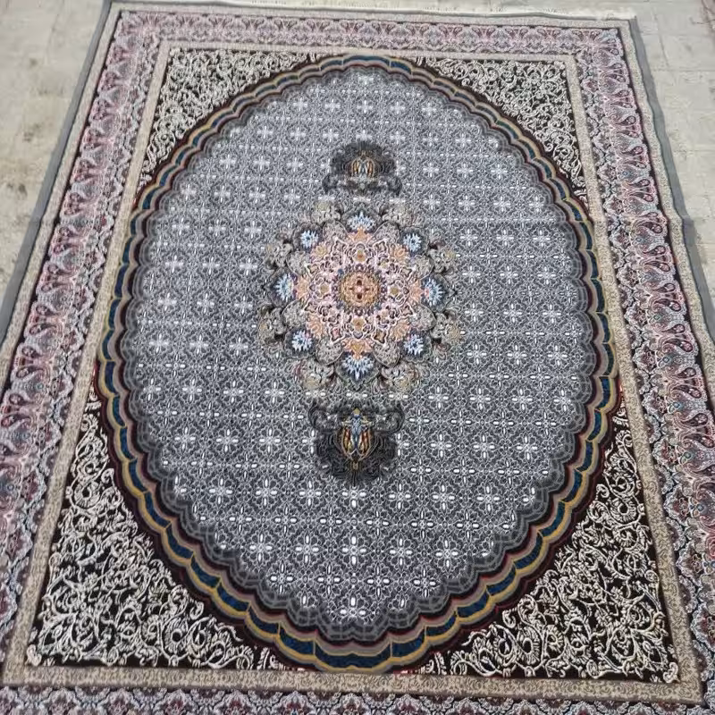 فرش ماشینی 12متری کاشان نقشه گیسو فیلی