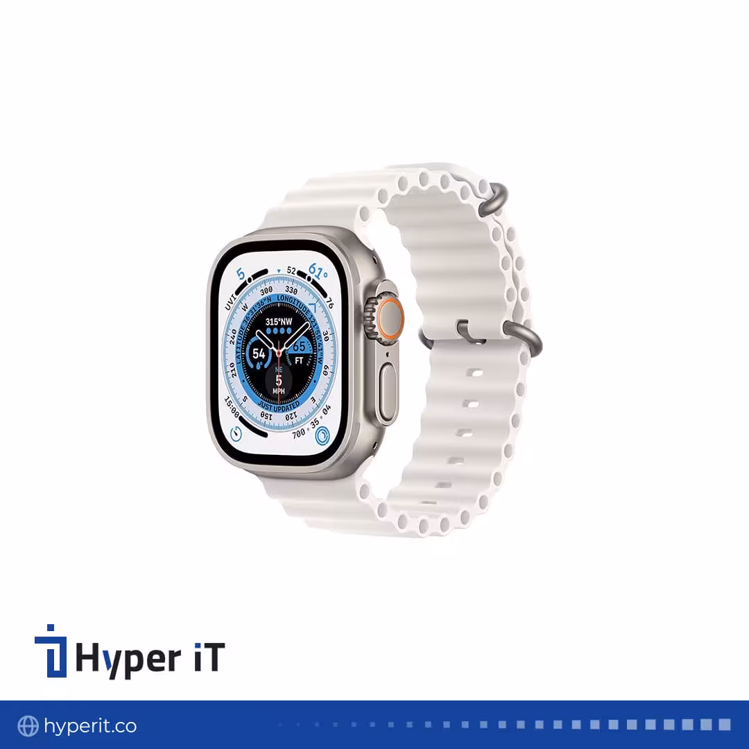 ساعت هوشمند اپل مدل Ultra 2 Titanium Ocean Band 49mm رنگ سفید