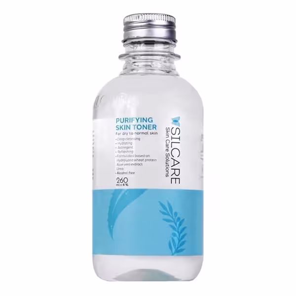 تونر پاک کننده صورت پوست خشک تا نرمال سیلکر 260 میلی لیتر | Silcare Purifying Skin Toner For Dry to Normal Skin 260ml