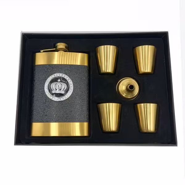 ست هدیه قمقمه جیبی کادویی هیپفلاسک کد A530290