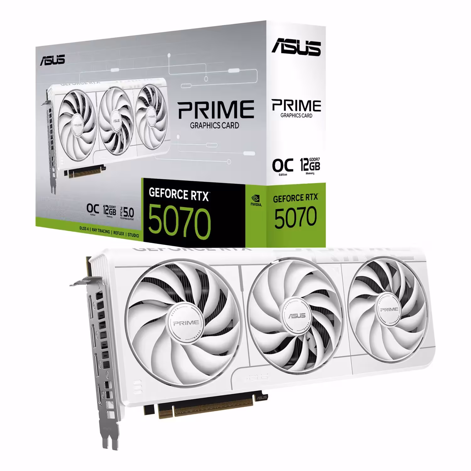 کارت گرافیک ASUS Prime RTX 5070 OC 12G White Edition