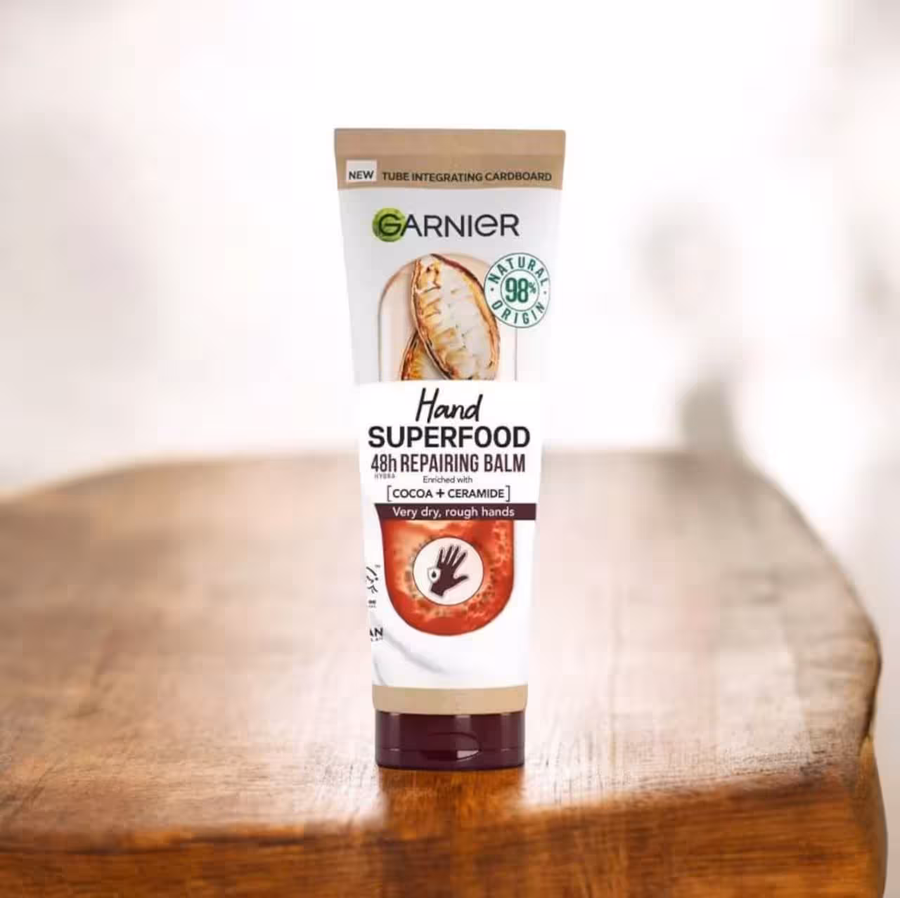 کرم دست مدل کاکائو و سرامید سری HAND SUPERFOOD گارنیر