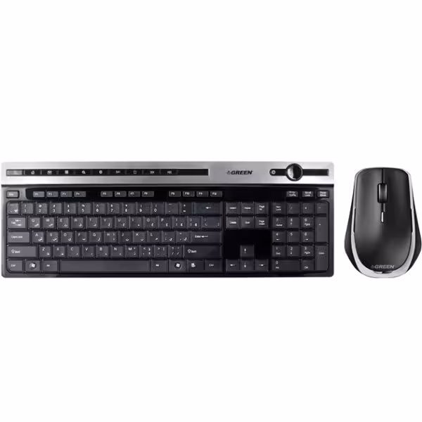 کیبورد و ماوس بی سیم گرین مدل GKM-505W GKM-505W Wireless Keyboard and Mouse