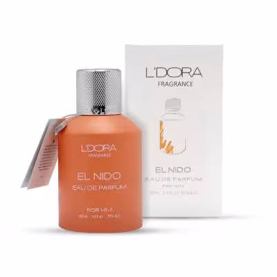 ادوپرفیوم مردانه مدل EL NIDO لدورا فرگرنس 100 میلی‌لیتر
