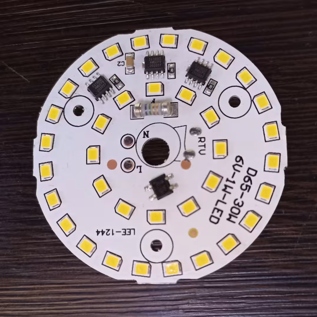چیپ ال ای دی 30 وات گرد 220 ولت رنگ سفید مهتابی 