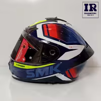 کلاه کاسکت عینک دار فک ثابت تایفون SMK مدل RACE - فانتزی