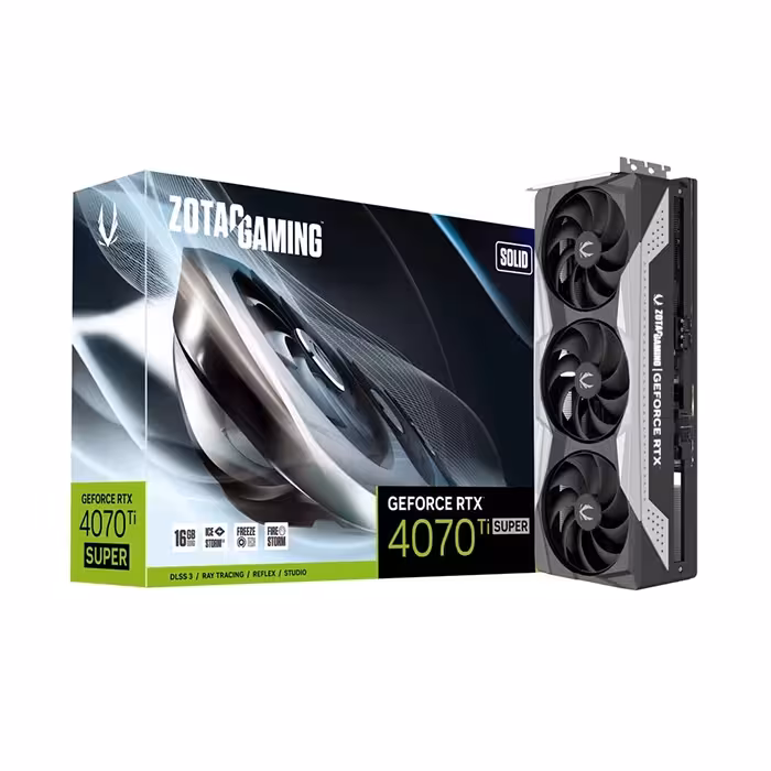 کارت گرافیک زوتاک GeForce RTX 4070 Ti SUPER SOLID 16GB