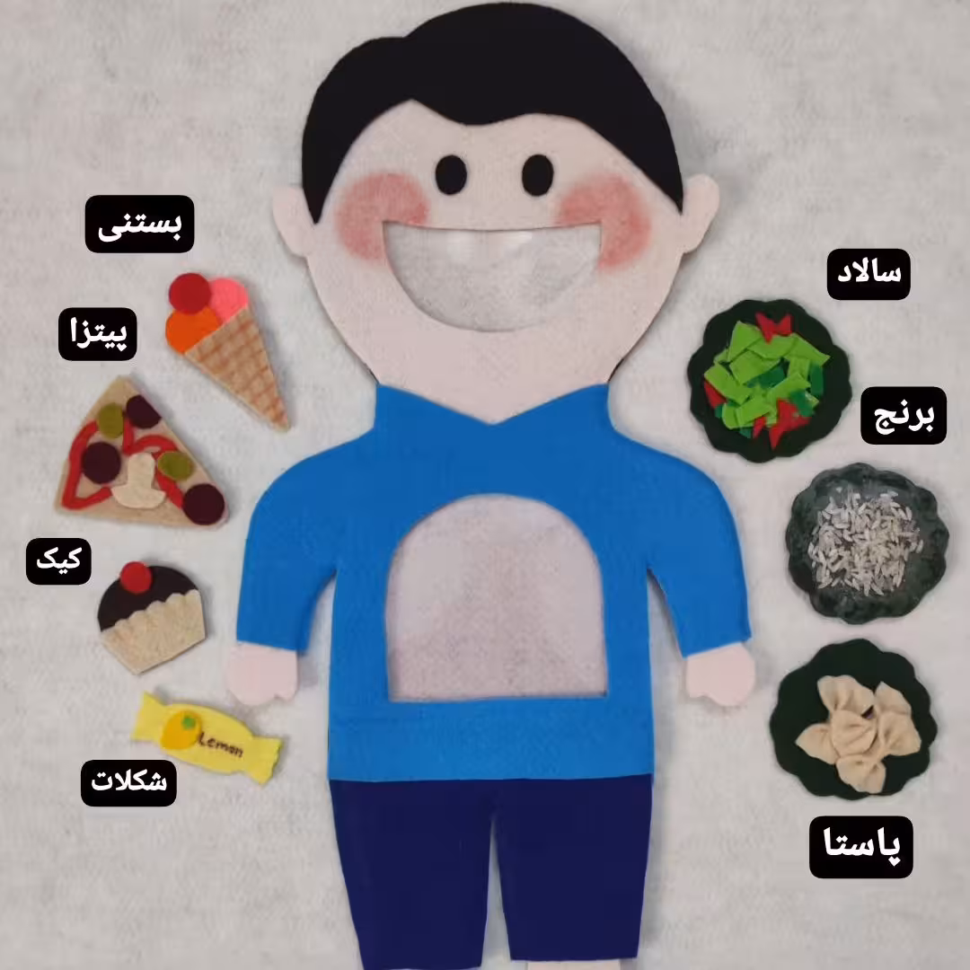 پک اموزشی غذا های سالمو ناسالم