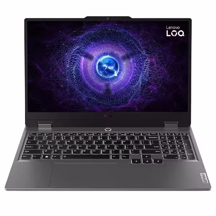 لپ تاپ لنوو مدل LOQ 15، 15.6 اینچ، پردازنده Core i5، رم 24 گیگابایت، حافظه SSD 1 ترابایت، گرافیک RTX4050 با 6 گیگابایت، مناسب گیمینگ