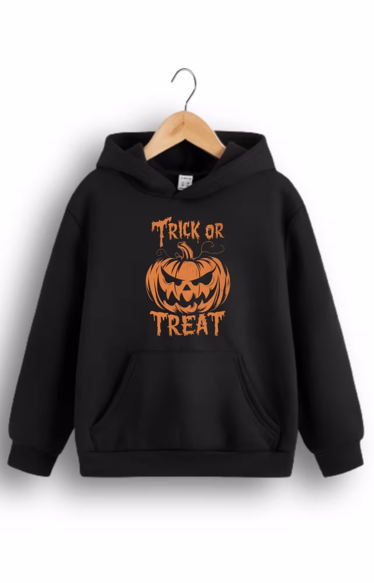 هودی پنبه ترک طرح trick or treat کد 10274