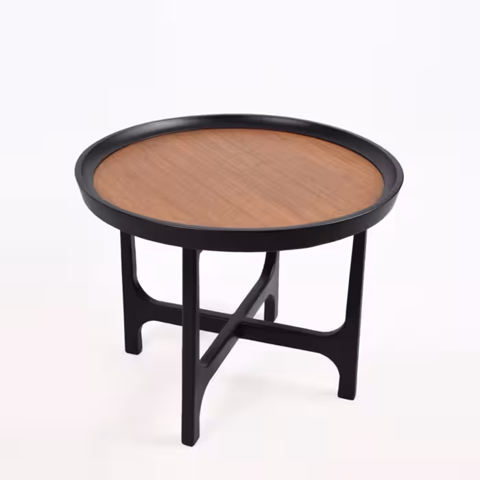 میز عسلی تک لبه دار چوب راش کاما