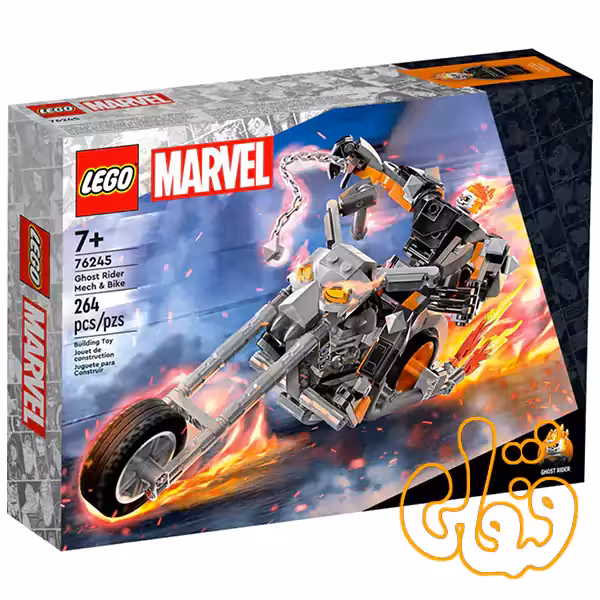 ساختنی لگو روح سوار مارول و موتور Ghost Rider 76245