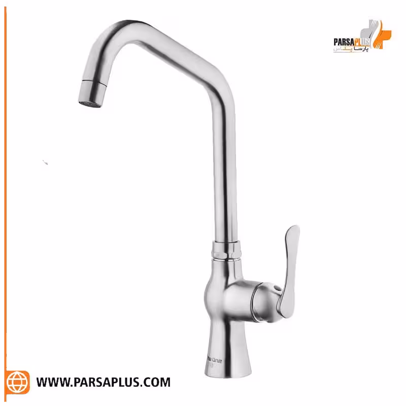 شیر آشپز خانه دوان مدل رامه کروم مات