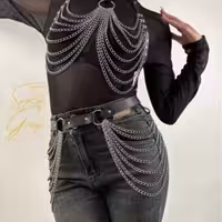 ست چرم زنجیری کد LE9.27