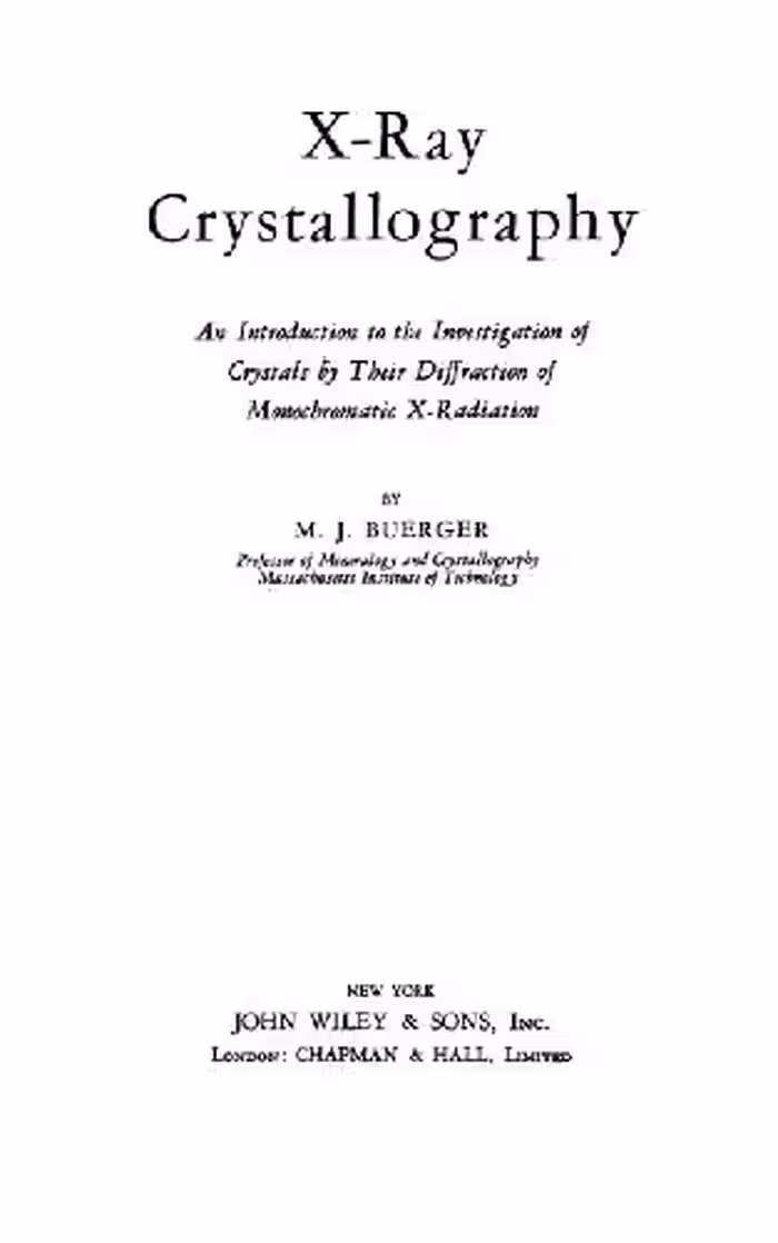 خرید و دانلود نسخه کامل کتاب X-ray crystallography