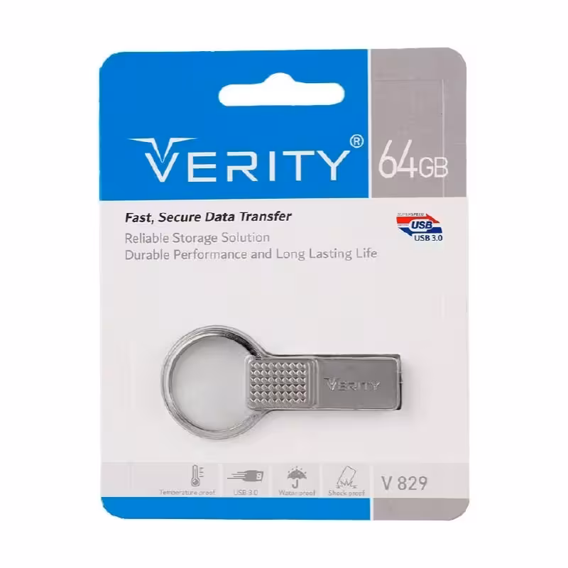 فلش وریتی VERITY مدل V829 USB 3.0 ظرفیت 64 گیگابایت