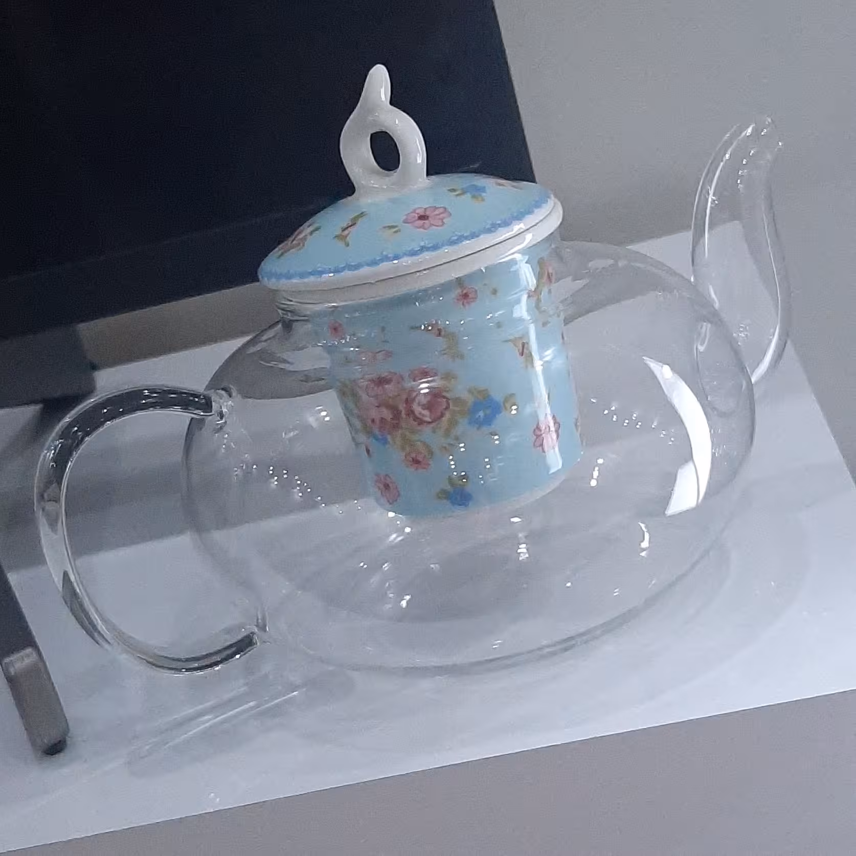 قوری پیرکس درب چینی