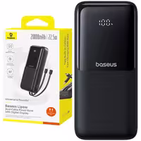 پاور بانک 20000 باسئوس Baseus اصل 25 وات مدل LIPOW PPJP312 با کابل