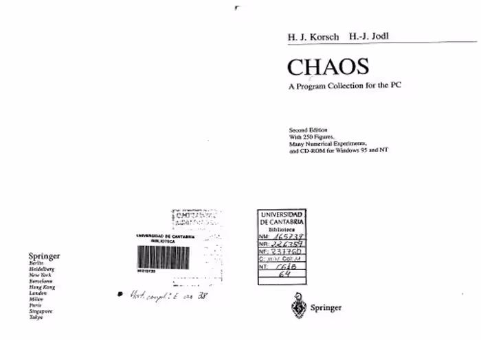 خرید و دانلود نسخه کامل کتاب Chaos: a program collection for the PC