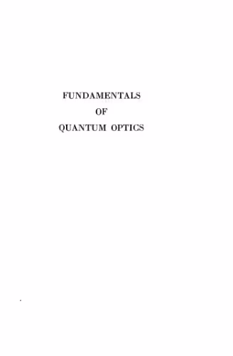 خرید و دانلود نسخه کامل کتاب Fundamentals of quantum optics