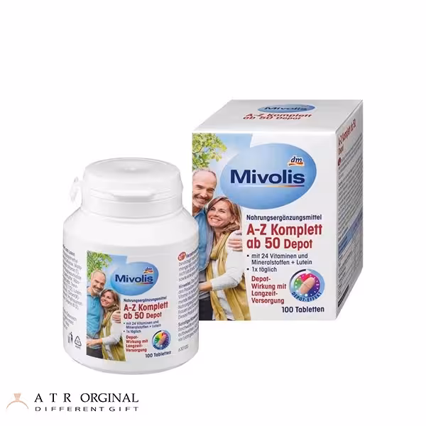 قرص مولتی ویتامین A-Z بالای 50 سال میولیس