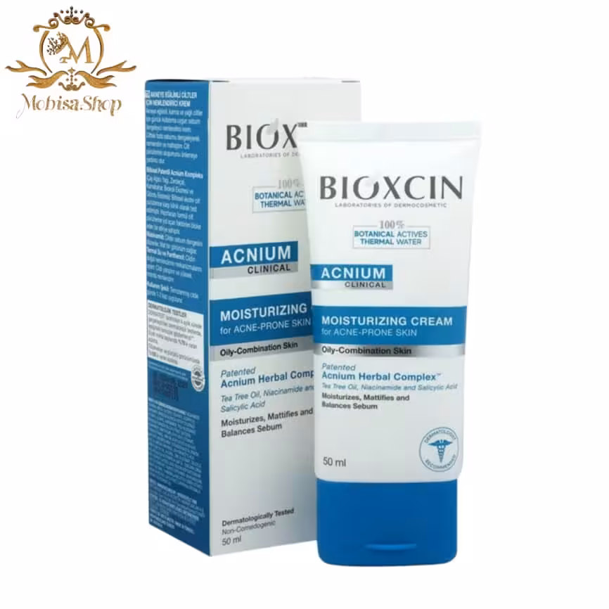 کرم مرطوب کننده بیوکسین BIOXCIN برای پوست مختلط چرب 50 میل