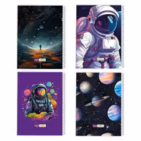 دفتر مشق 80 برگ دایان طرح فضانورد 2 کد 55242 بسته 4 عددی | چاوه