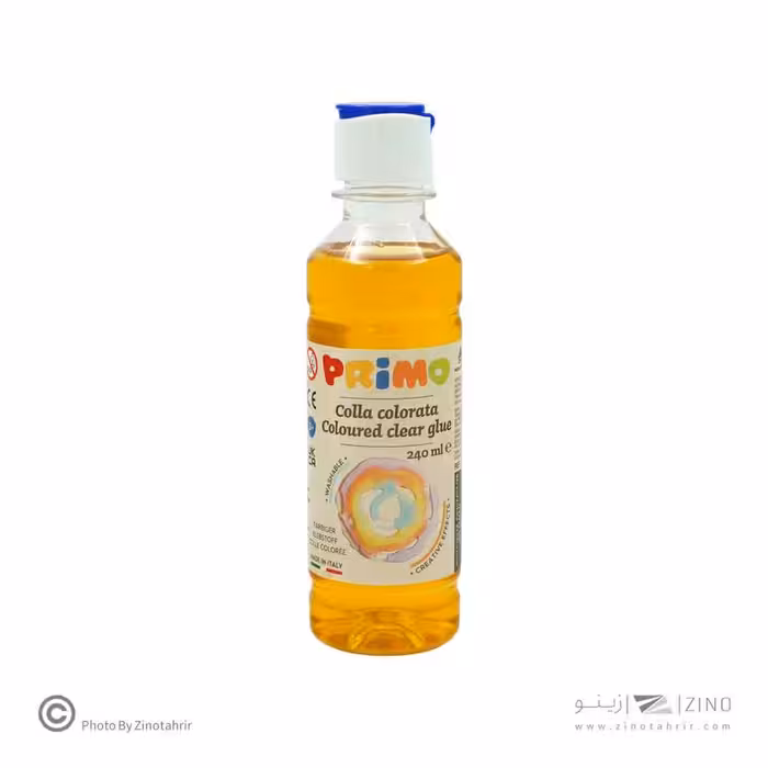 چسب240میل شفاف رنگی زرد پریمو کد3309CC240201