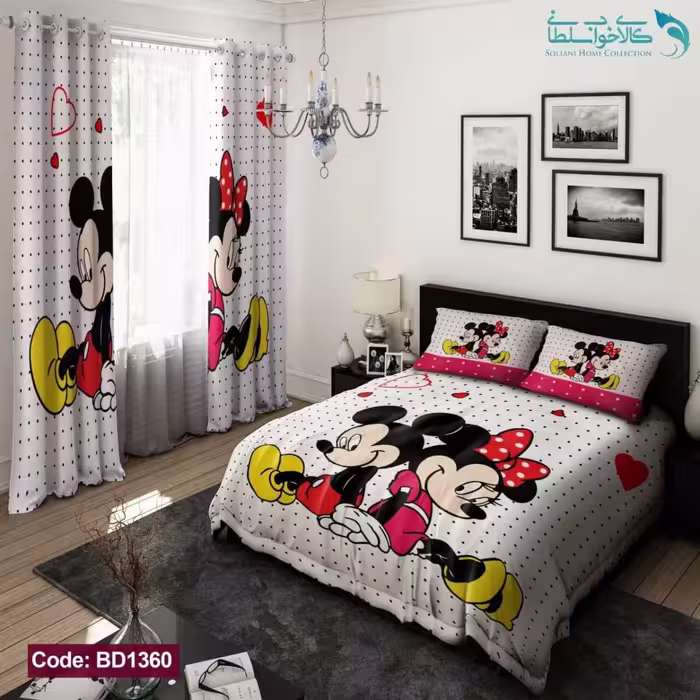 روتختی طرح میکی موس دونفره کد BD1360