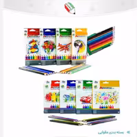 مداد رنگی 6 رنگ  پلیمری جعبه مقوایی ادمیرال 1372 و 25032 و 353