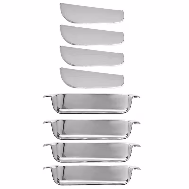 قاب دستگیره درب خودرو آراکس یدک مدل AY-2878 مناسب برای تیبا مجموعه 8 عددی | کالا مکس