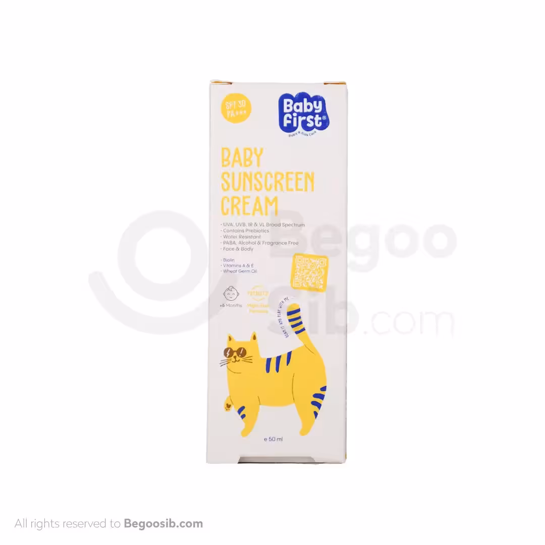 کرم ضد آفتاب کودکان SPF30 بیبی فرست سی گل 50 میلی لیتری