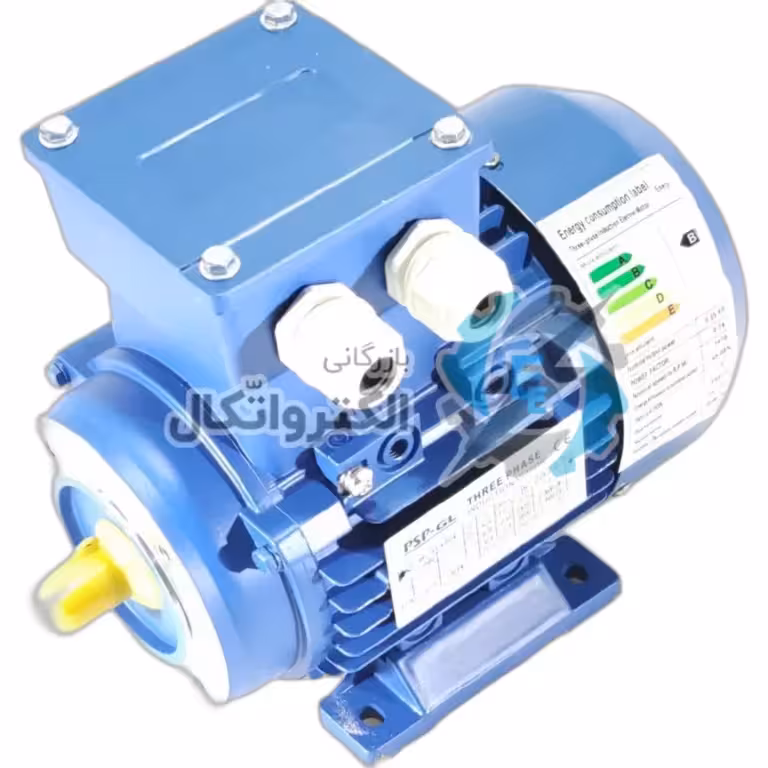 الکتروموتور 250 وات (0.75 اسب) 1450 دور تحت لیسانس PSP پایه دار B34