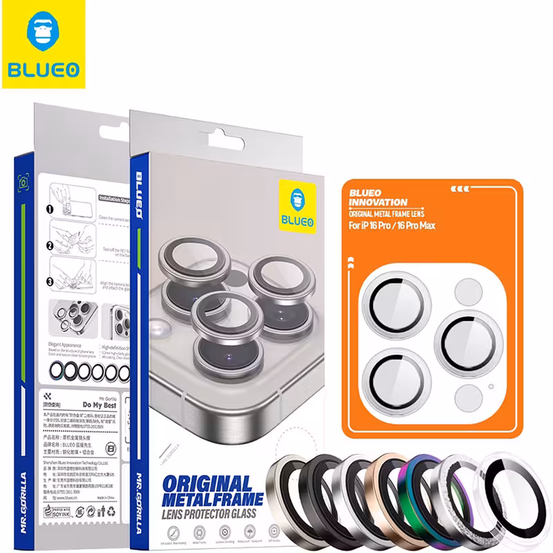 محافظ لنز دوربین iPhone 17 Pro Max برند Blueo Camera Lens