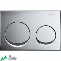 کلید فلاش تانک توکار گبریت مدل آلفا 20 و 10 کروم براق و کروم مات