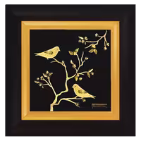 تابلو طلاکوب دو چلچله (30*30)