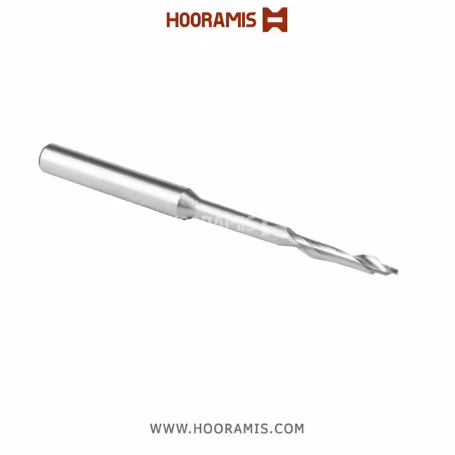 مته اختصاصی تک کاناله نوک دار 8*100*55*25*5*3 از جنس Solid Carbide جهت ایجاد شیارآب بر روی پروفیلهای  uPVC  در ماشینهای  Murat و Haffner