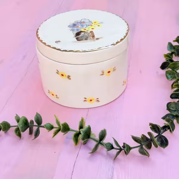 ظرف درب دار گل طرح نه