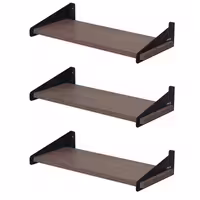شلف دیواری دینیال مدل شیاردار کد DN4015 مجموعه سه عددی | کالا مکس