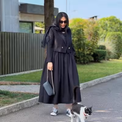 کت و سارافون مشکی