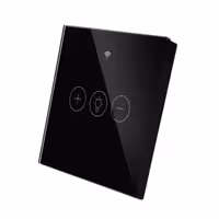 دیمر هوشمند لمسی TUYA مشکی با قابلیت کنترل از طریق WiFi