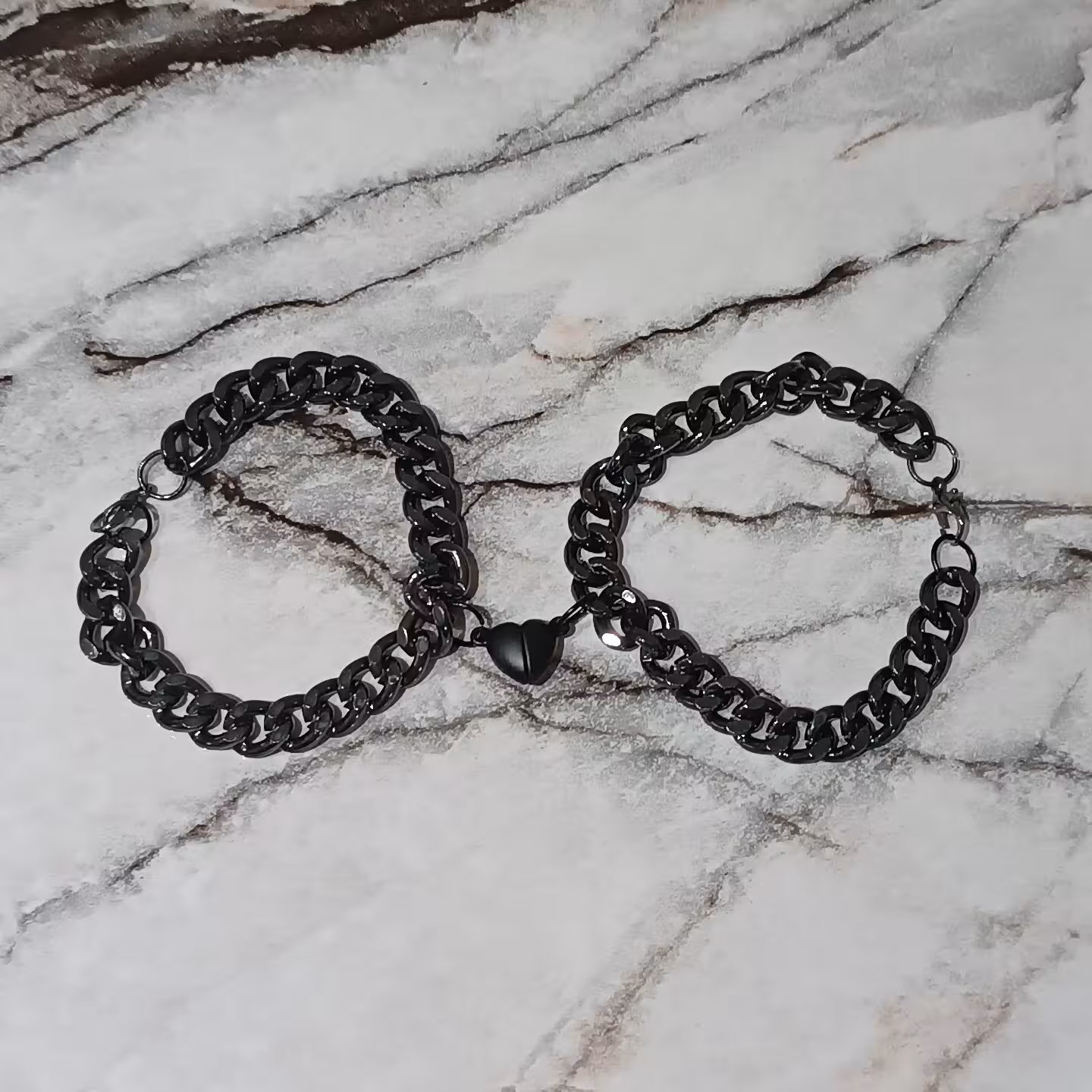 زنجیر دوستی مگنتی دار  قلبی زیبا 