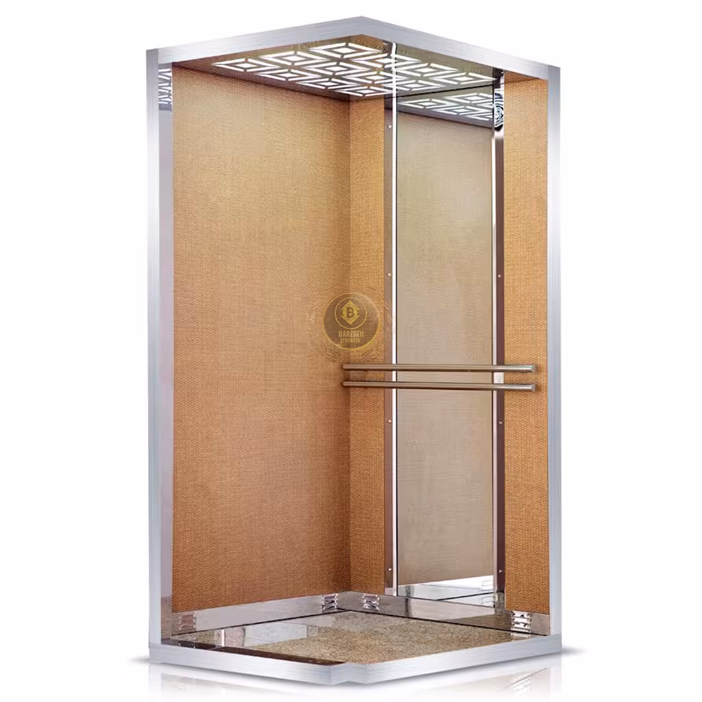 کابین آسانسور MDF استیل کد 10412