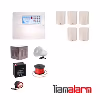 پکیج دزدگیر اماکن باسیم مدل فایواستار سیم کارتی و تلفنیFS206PR5