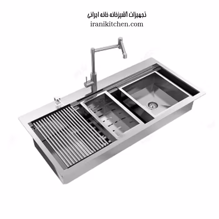 سینک میکس پلاس دست ساز توکار مدل BCN-104