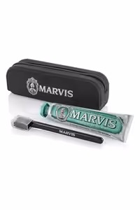 ست خمیردندان Marvis کلاسیک نعناع قوی با حجم 85 میلی لیتر و دو عدد مسواک - 8526