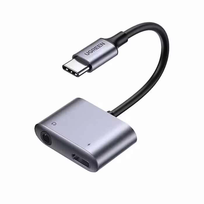 تبدیل تایپ C به جک 3.5 میلی متر و تایپ C یوگرین مدل 60164 CM231